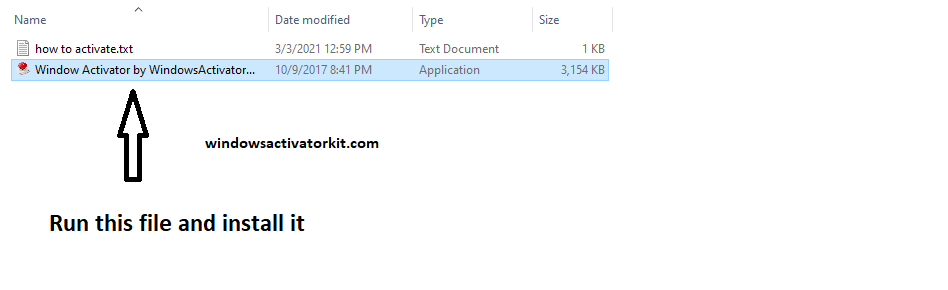 Run KMSPico file and Install